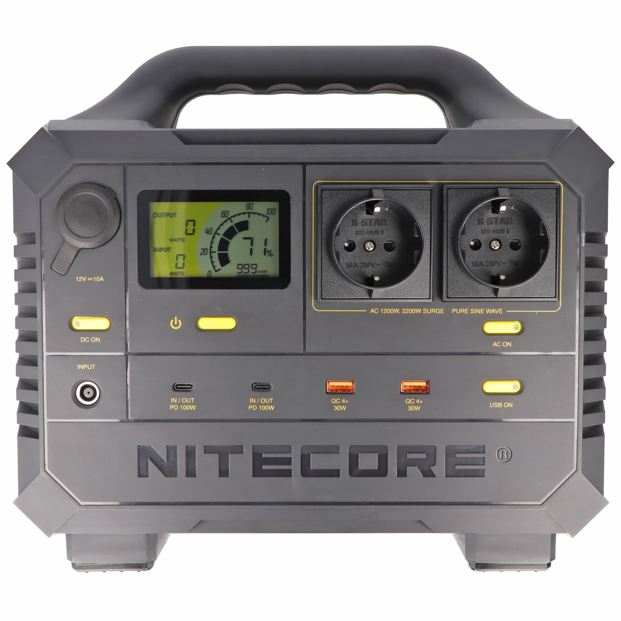 Powerstation Nitecore NES1200 d'une capacité de 348 000 mAh, parfaitement adaptée comme alimentation mobile, la nouvelle centrale électrique