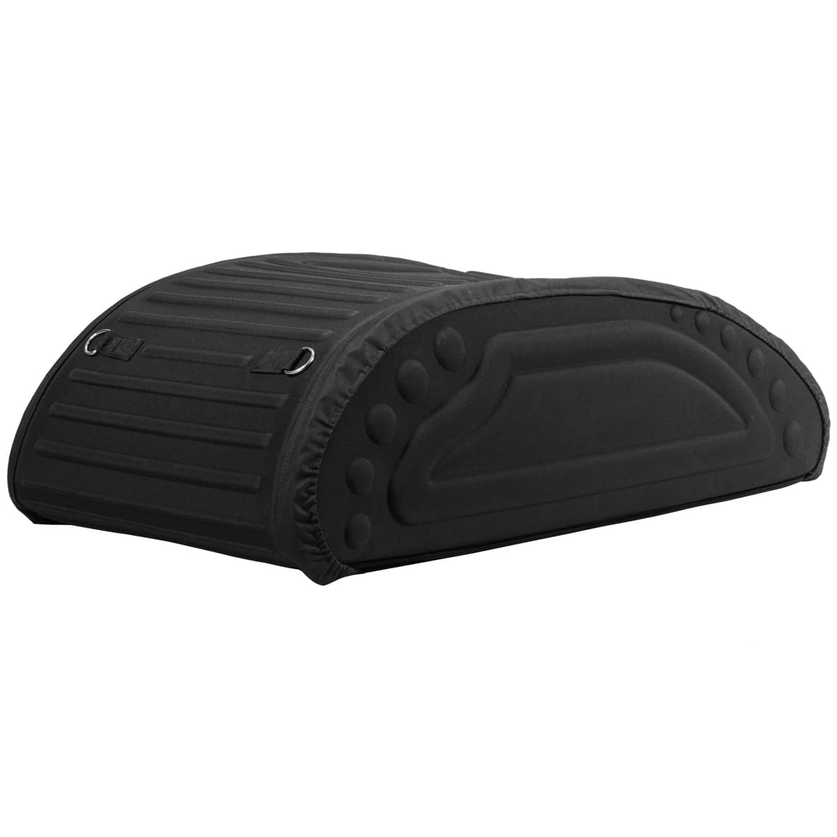 CostwayCoffre de Toit Voiture Souple 400L Sac de Toit en Mousse PE Imperméable avec Sangles Robustes et Sac de Transport Noir