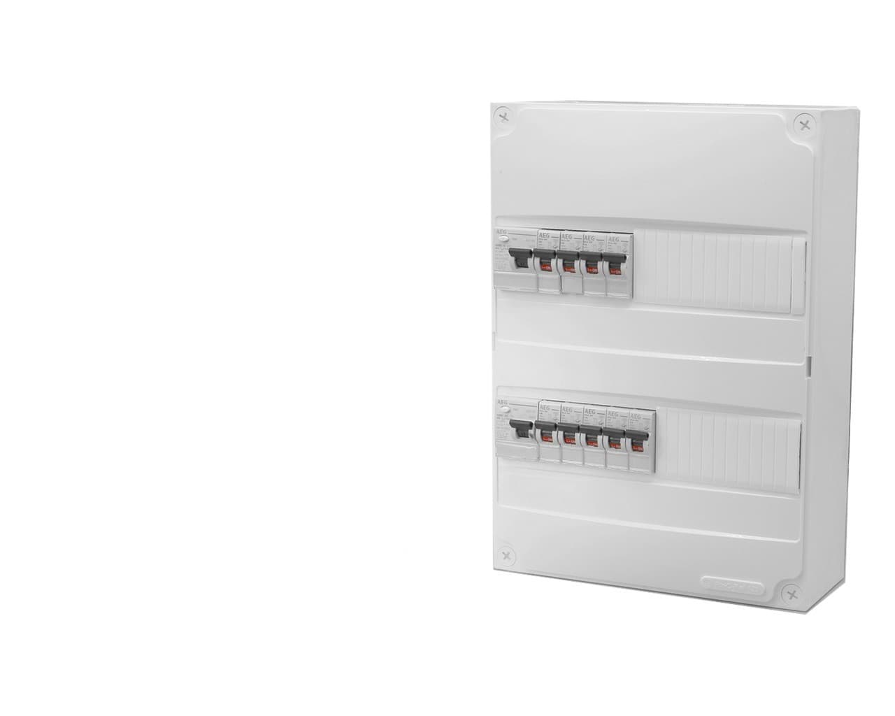 Tableau électrique precable ABB (9 disjoncteurs + 2 ID)